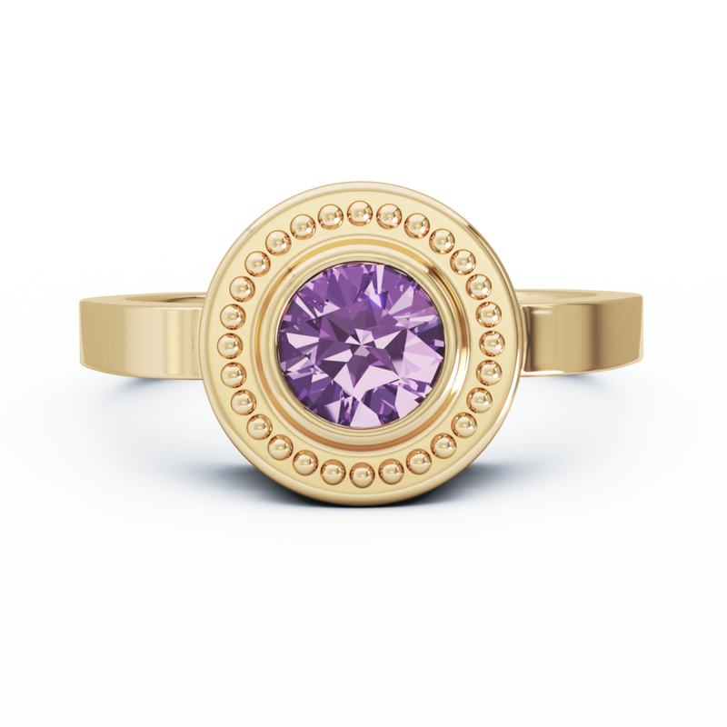 Mystere Solitaire Memorial Ring