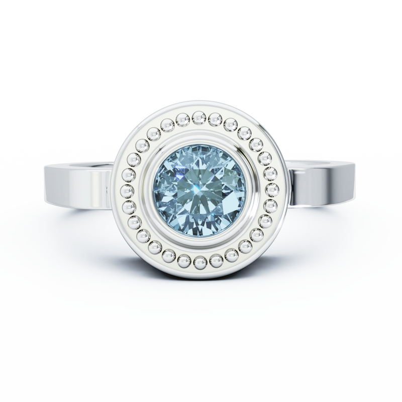 Mystere Solitaire Memorial Ring