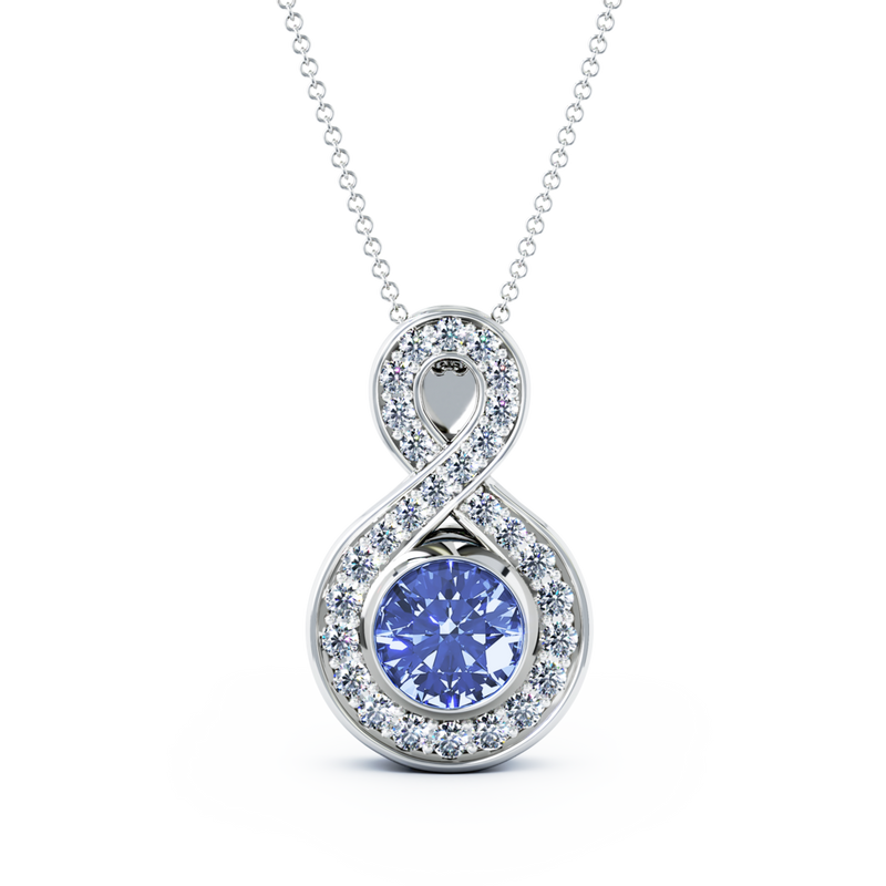 Diamond hot sale memorial pendant