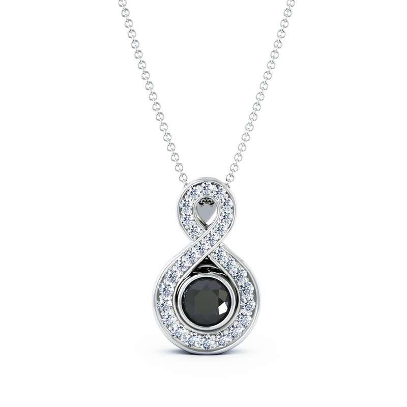 Diamond online memorial necklace