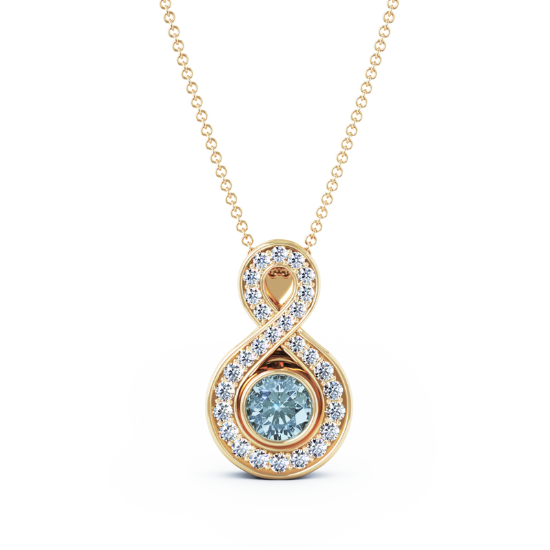 Diamond online cremation necklace